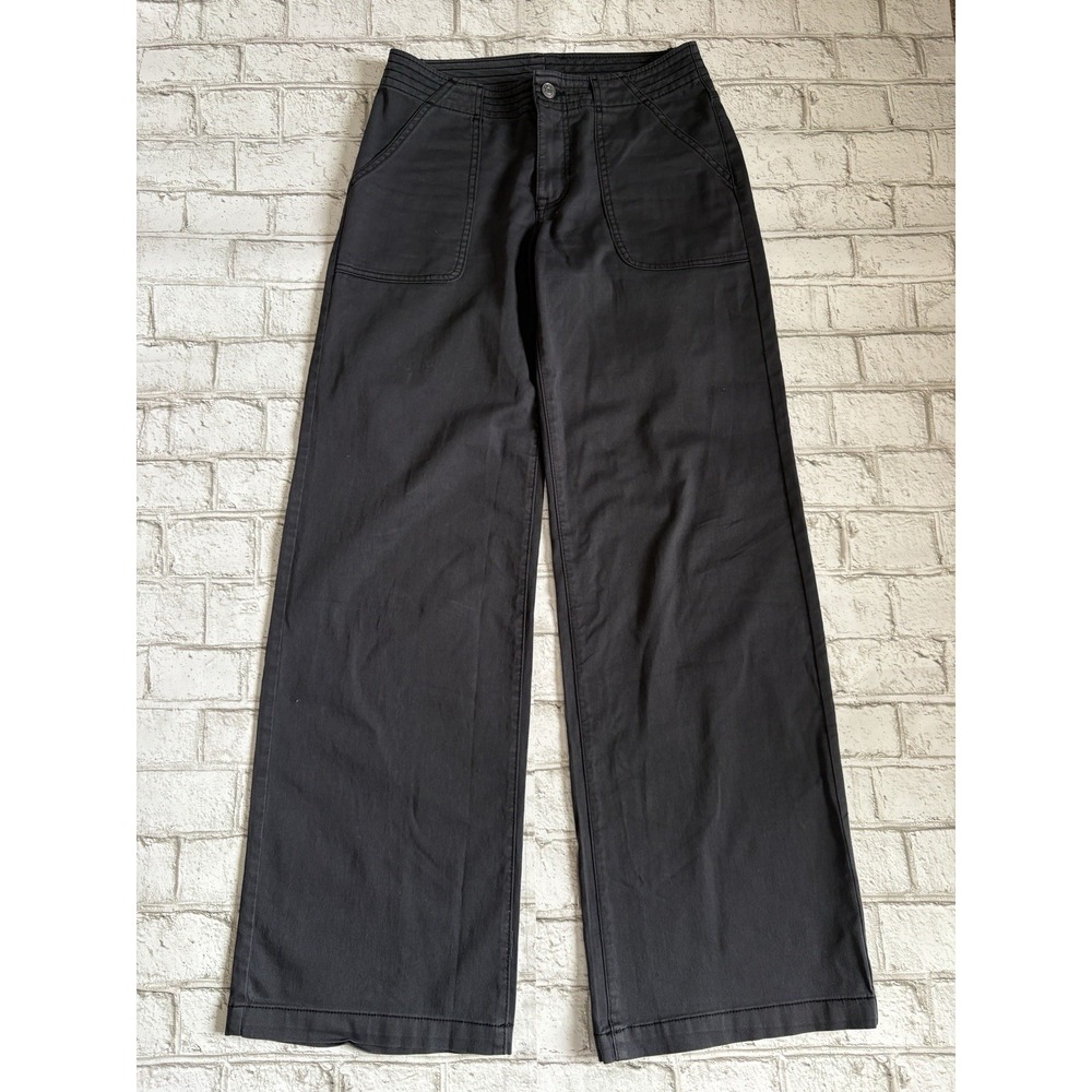 prAna Sancho Wide Leg Pants Women's Black Size 4 X 33